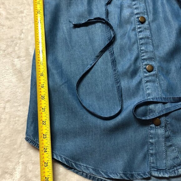 Alison Andrews Lightweight Denim Long Sleeve Dress Size Small - Picture 8 of 10